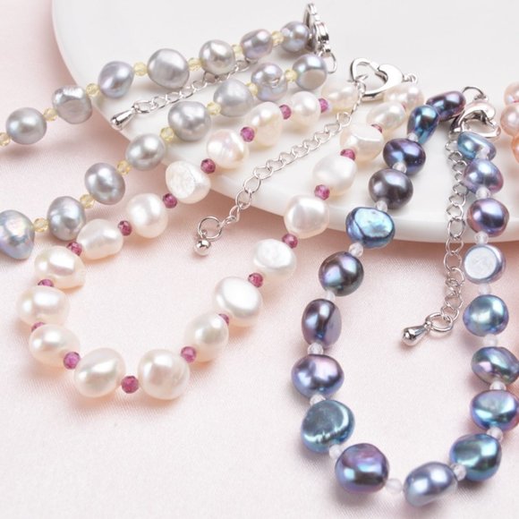 Genuine Baroque Pearl Jewelry Set - Picture 6 of 10